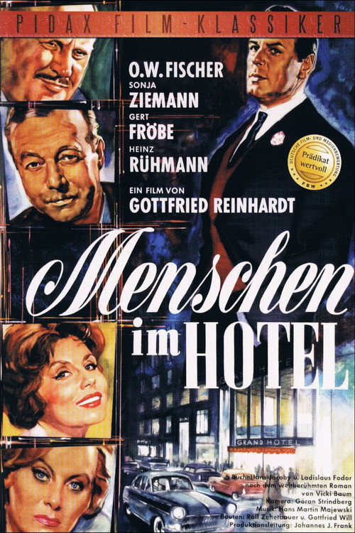 Poster von Menschen im Hotel