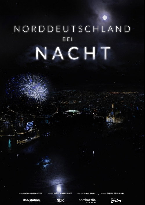 Poster von Norddeutschland bei Nacht
