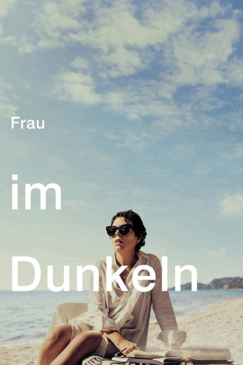 Poster von Frau im Dunkeln