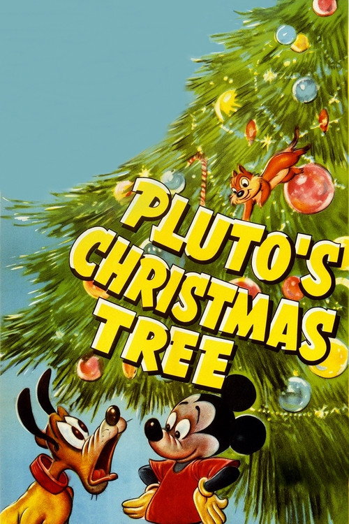 Poster von Micky und Pluto feiern Weihnachten