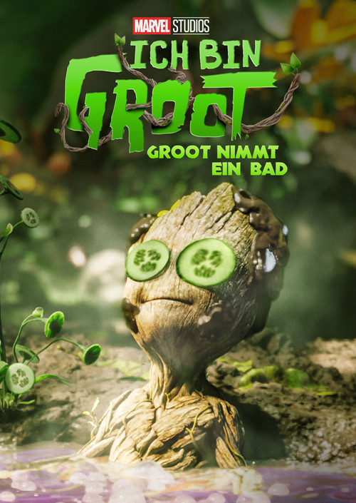Poster von Groot nimmt ein Bad