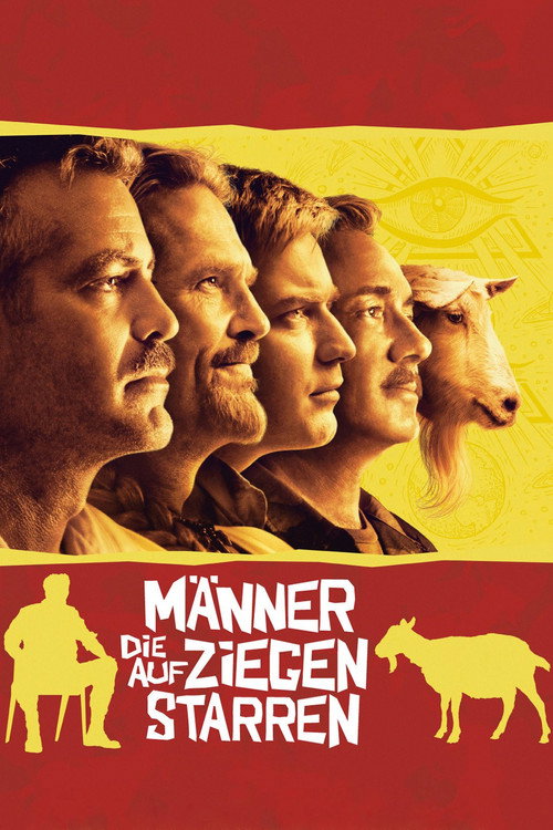 Poster von Männer die auf Ziegen starren