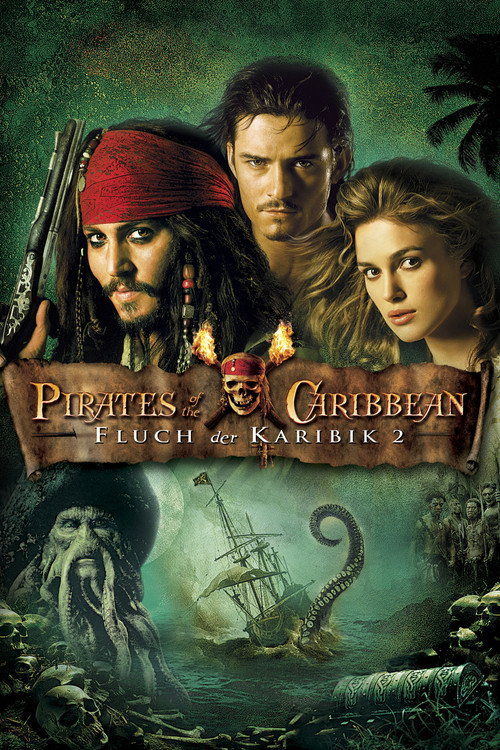 Poster von Pirates of the Caribbean - Fluch der Karibik 2