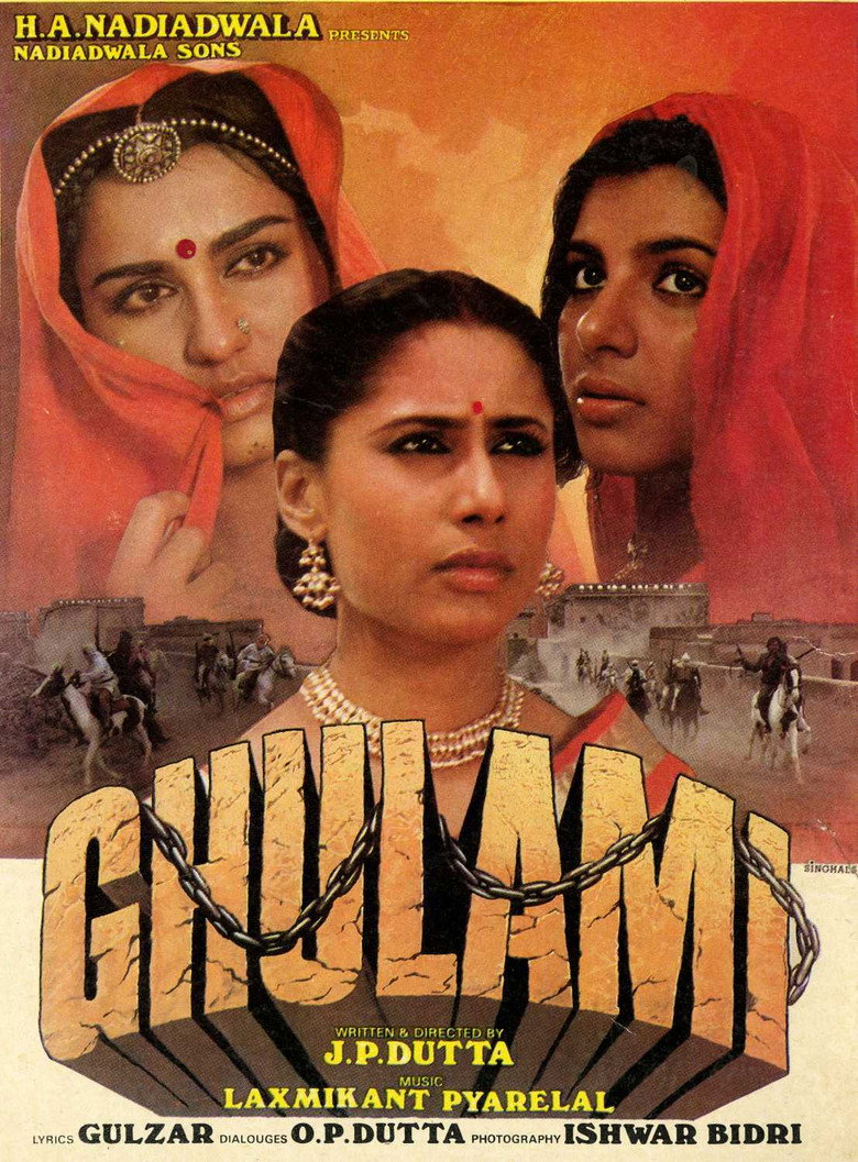 Ghulami (1985) TMDB poster
