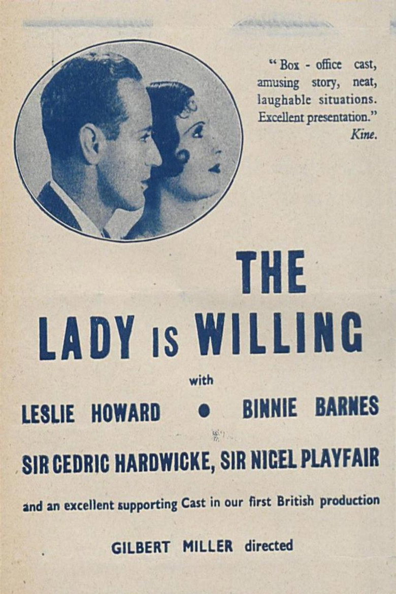 The Lady Is Willing (1934) TMDB poster