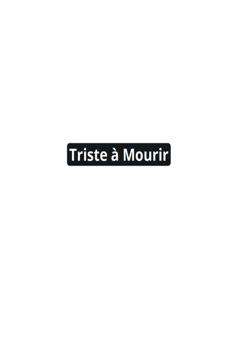Triste à Mourir (1999) TMDB poster