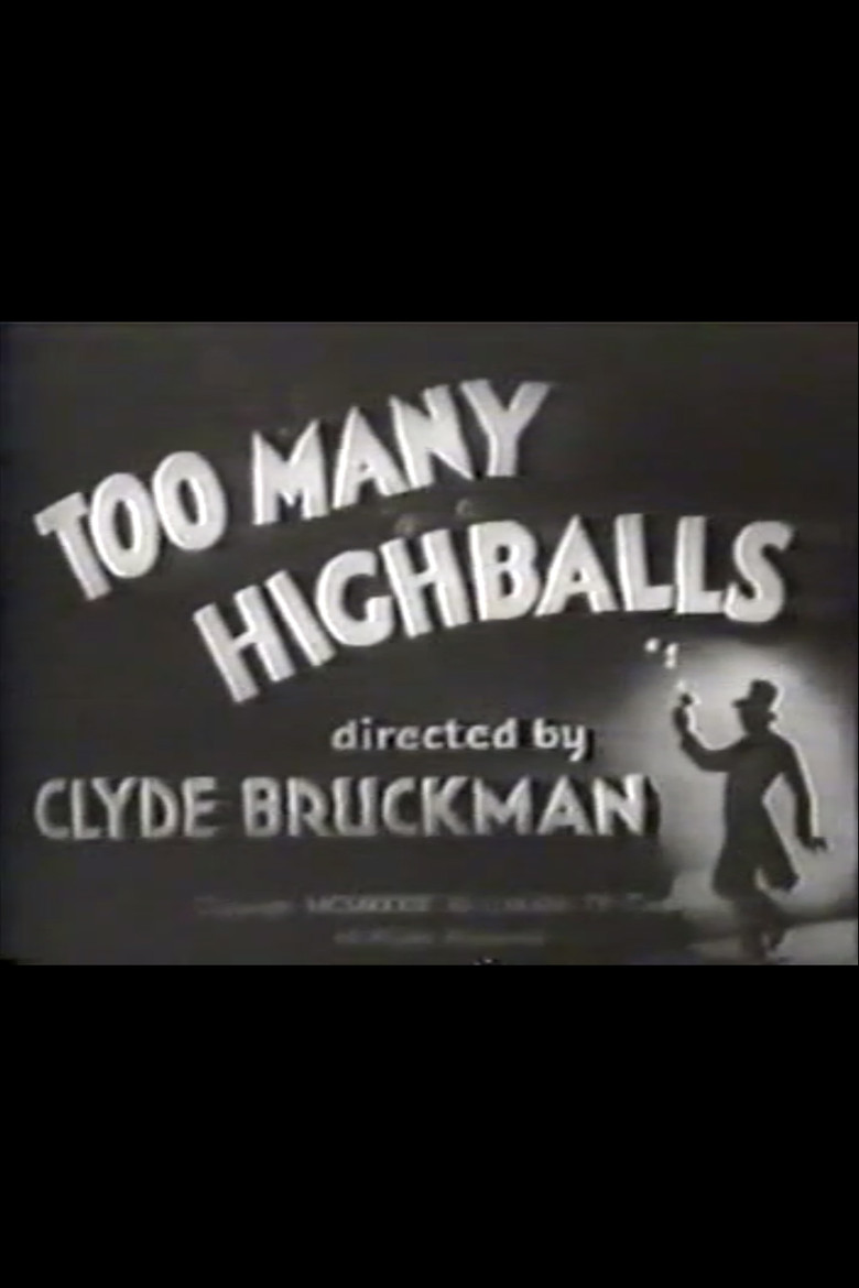 Too Many Highballs (1933) TMDB poster