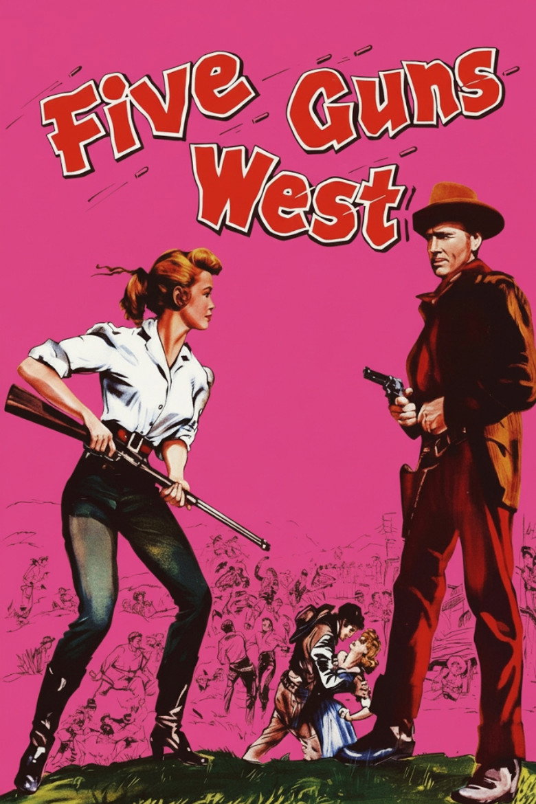 Five Guns West (1955) TMDB poster