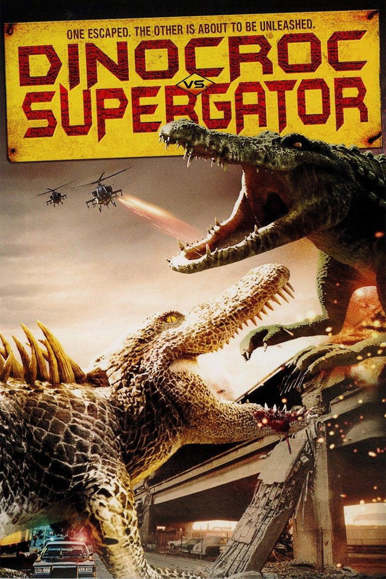 Dinocroc vs. Supergator (2010) TMDB poster