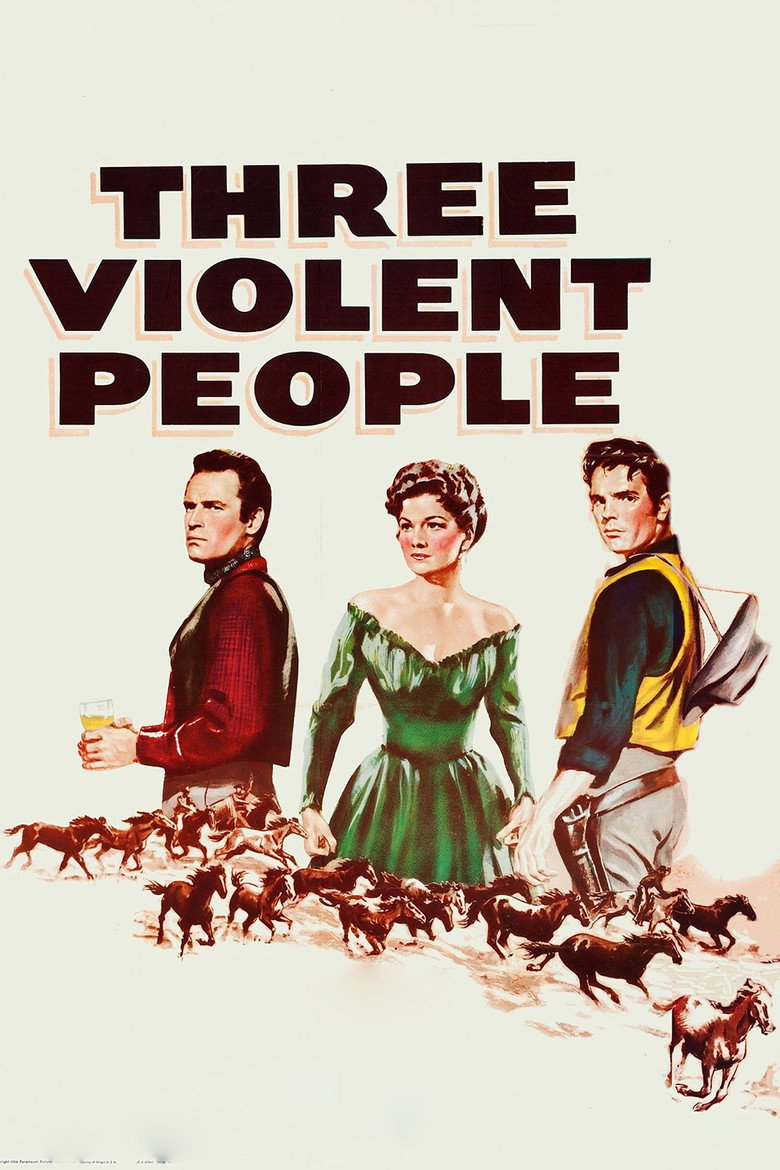 Three Violent People (1956) TMDB poster