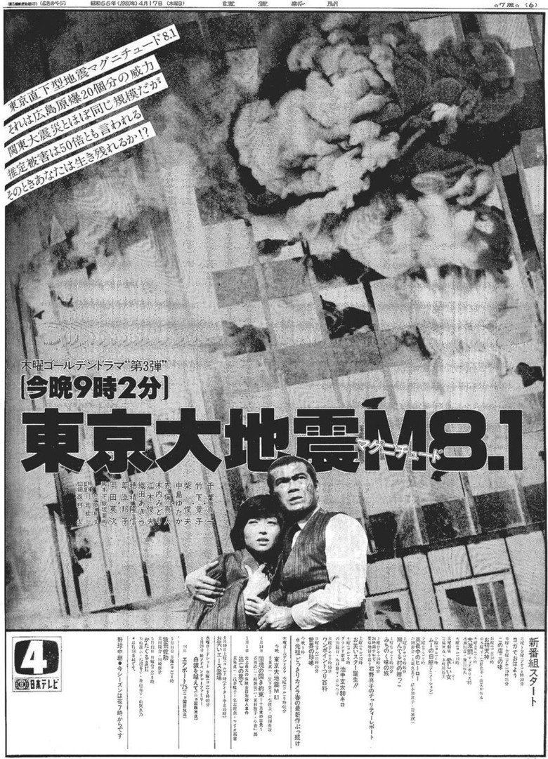 東京大地震マグニチュード8.1 (1980) TMDB poster