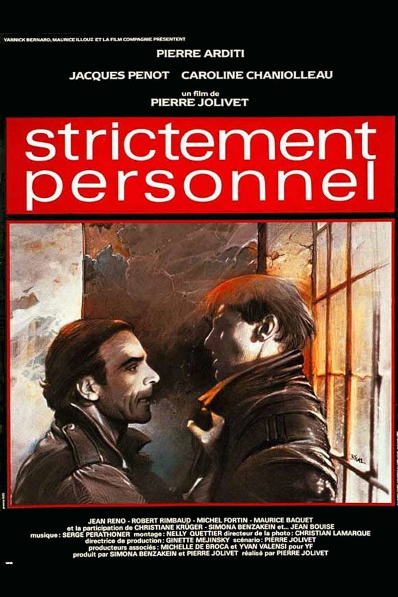 Strictement personnel (1985) TMDB poster