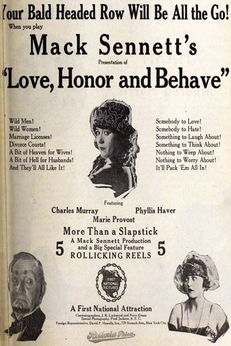 Love, Honor and Behave (1920) TMDB poster