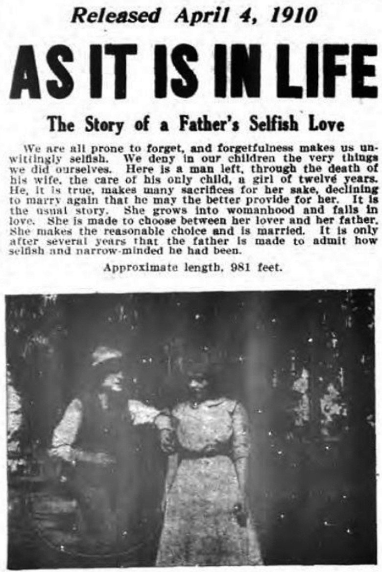 As It Is in Life (1910) TMDB poster