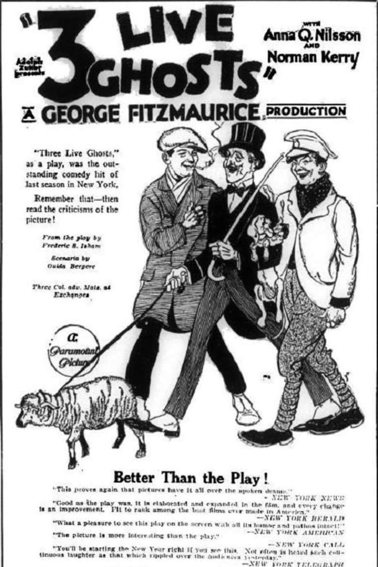 Three Live Ghosts (1922) TMDB poster