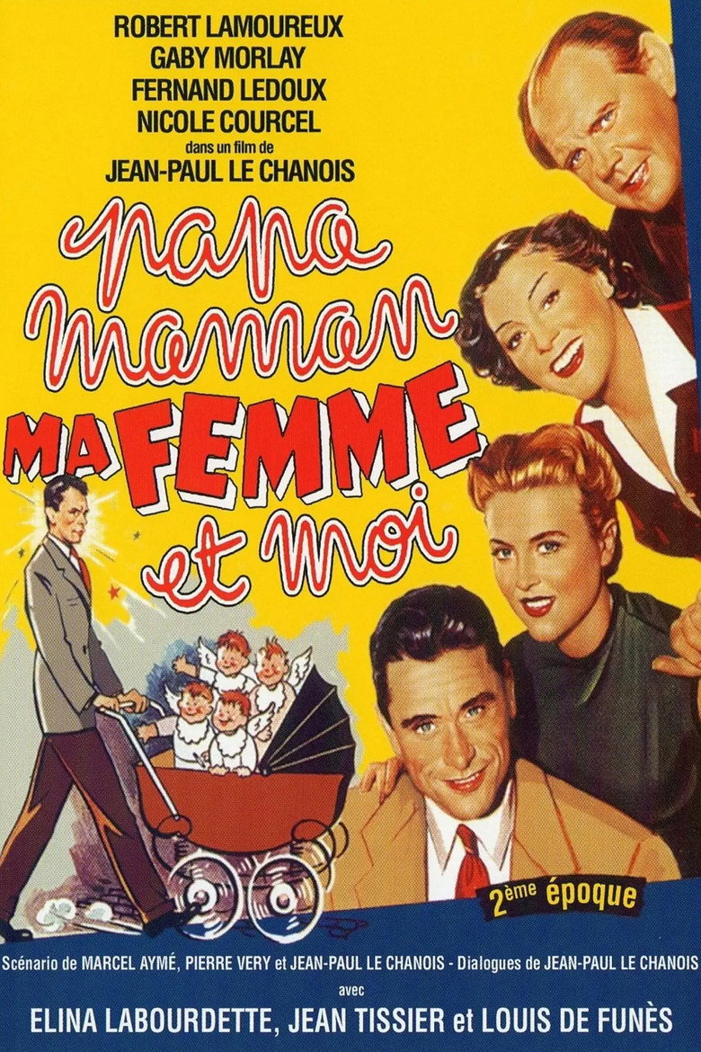 Papa, maman, ma femme et moi... (1955) TMDB poster
