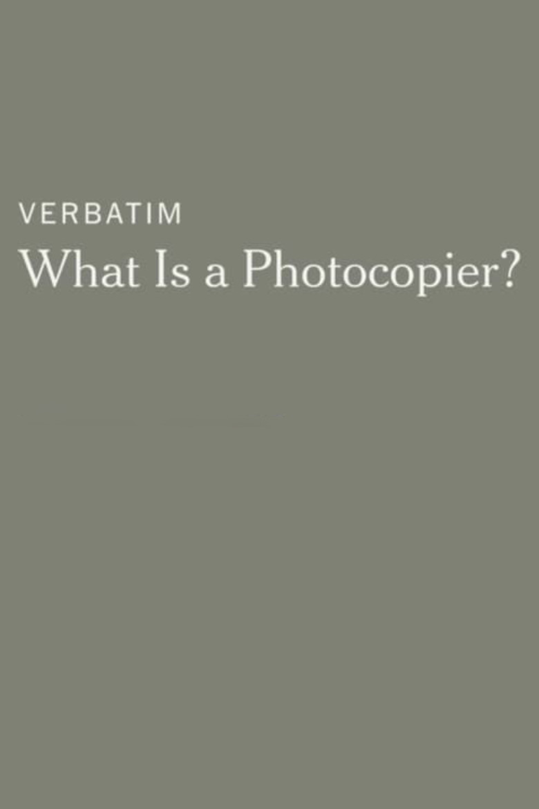 Verbatim: What Is a Photocopier?