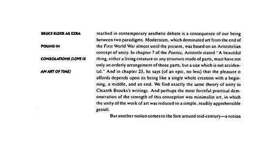 Consolations (Love is an Art of Time)