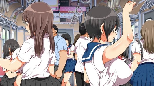 ヤれる子! 電車エッチ