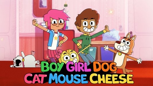Boy Girl Dog Cat Mouse Cheese