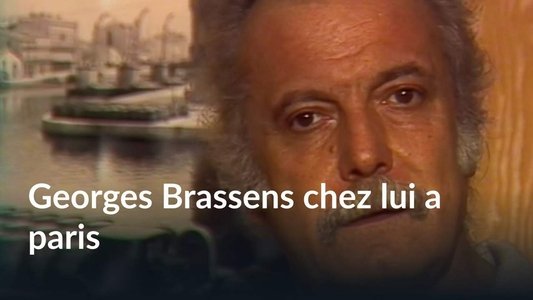 Georges Brassens chez lui à Paris