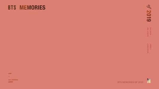 BTS Memories of 2019