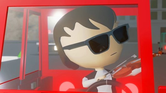 Baby Driver Cartoon - Bellbottoms