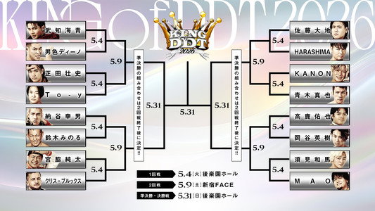 KING OF DDT 2026 1st ROUND