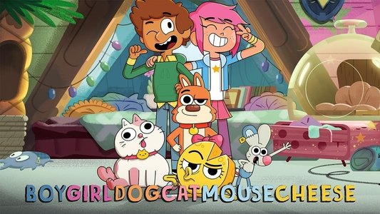 Boy Girl Dog Cat Mouse Cheese