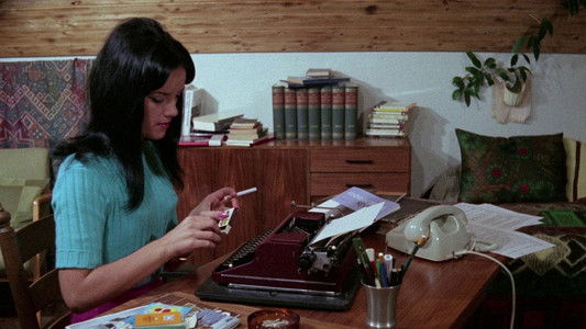 Mädchen in der Sauna