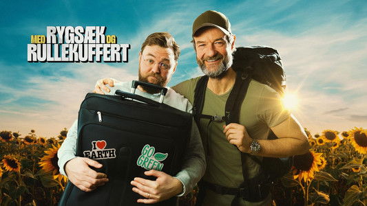 Med rygsæk og rullekuffert