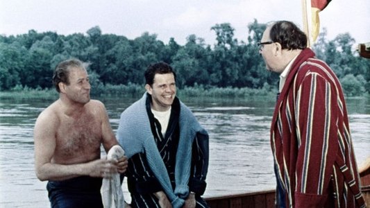 Drei Mann in einem Boot