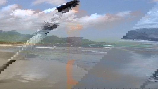 海灘的一天