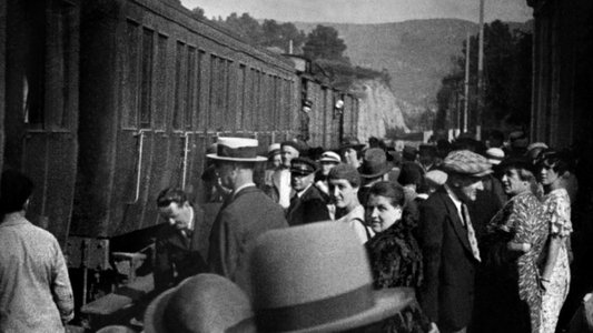 L'arrivée d'un train à La Ciotat