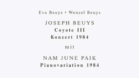 Joseph Beuys - Coyote III