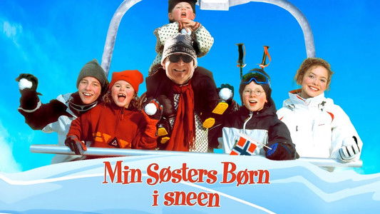 Min søsters børn i sneen