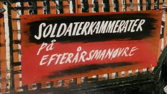 Soldaterkammerater paa efteraarsmanøvre