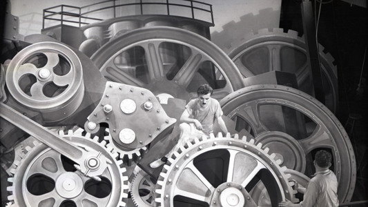 Chaplin et Les temps modernes, La voie du silence