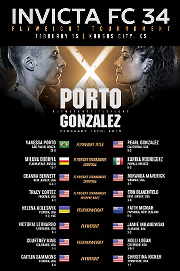 Invicta FC 34: Porto Vs. Gonzalez