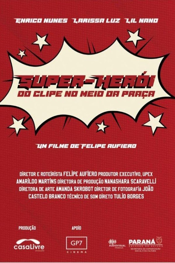 Super Herói Do Clipe No Meio Da Praça