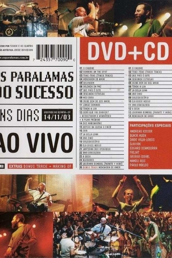 Os Paralamas Do Sucesso - Uns Dias Ao Vivo