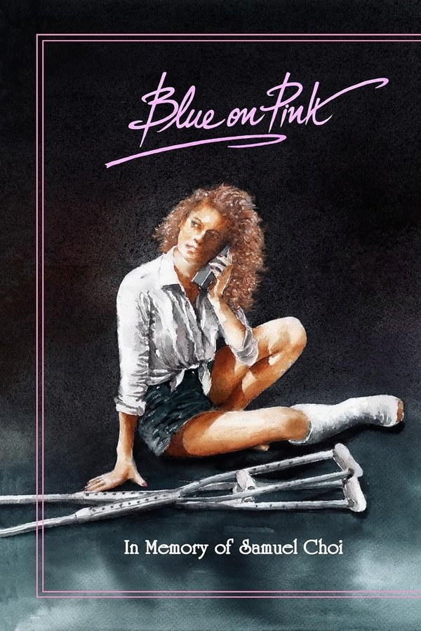 Blue On Pink