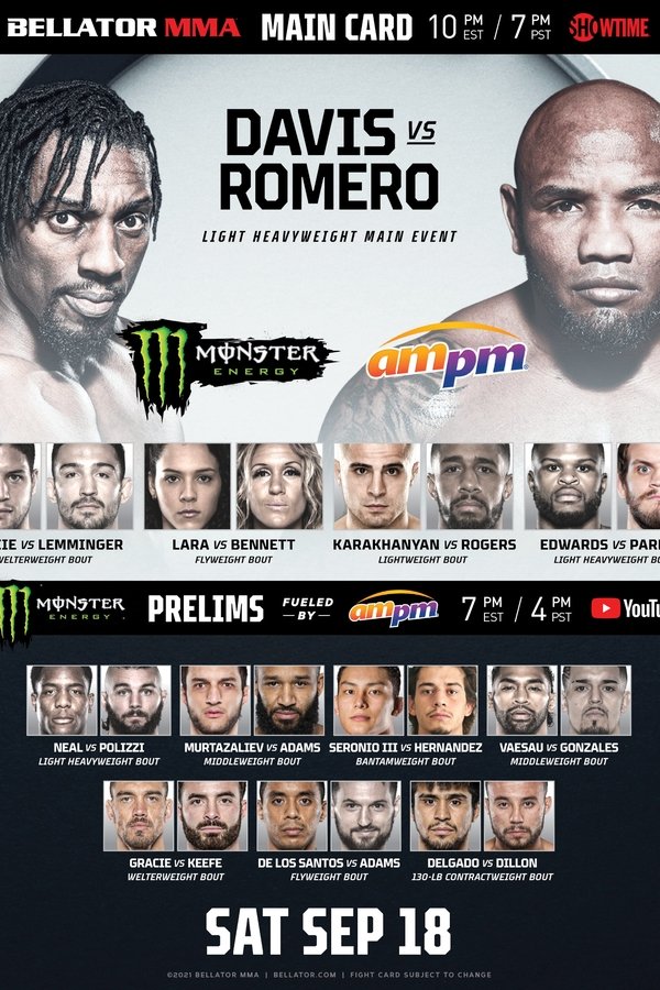 Bellator 266: Davis Vs. Romero