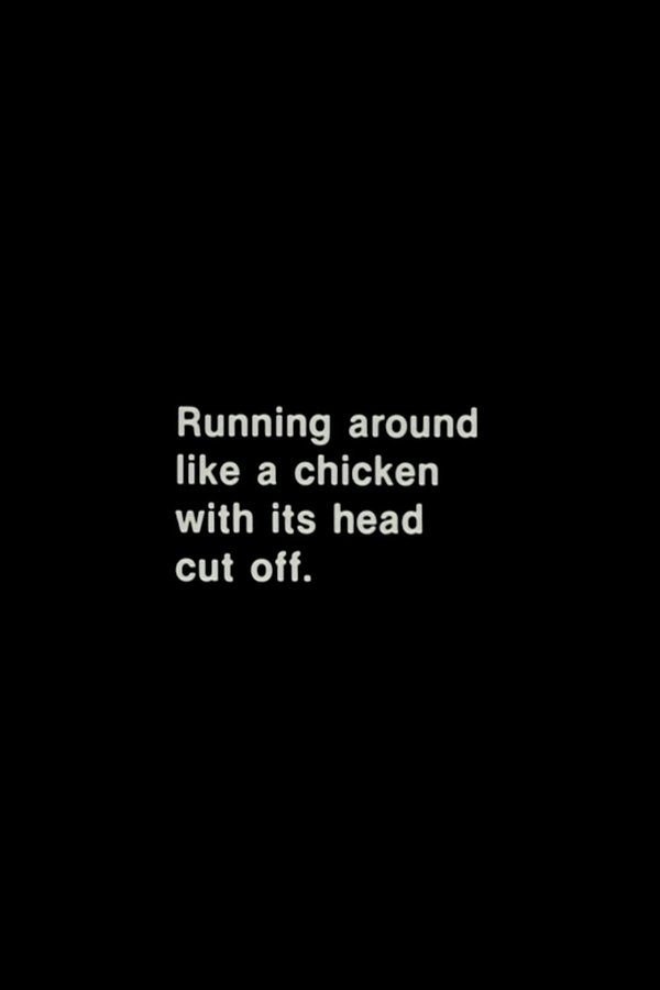 Running Around Like A Chicken With Its Head Cut Off