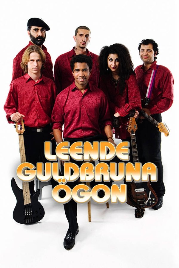 Leende Guldbruna Ögon