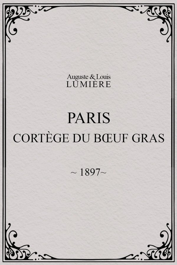 Paris, cortège du bœuf gras (char du prince du carnaval)