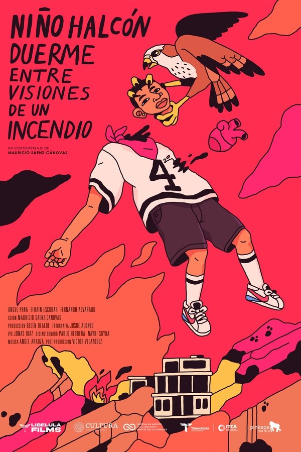 Niño Halcón Duerme Entre Visiones De Un Incendio