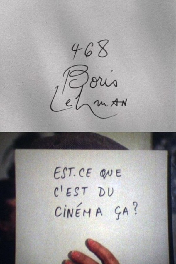 Cinématon N°468 : Boris Lehman