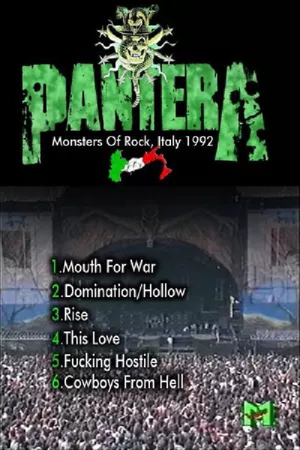 Pantera: [1992] Monsters Of Rock Italy