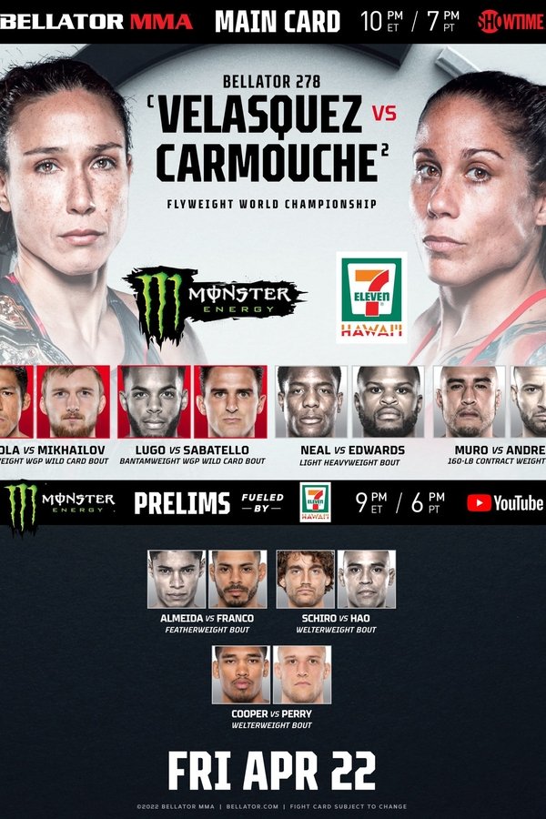 Bellator 278: Velasquez Vs. Carmouche